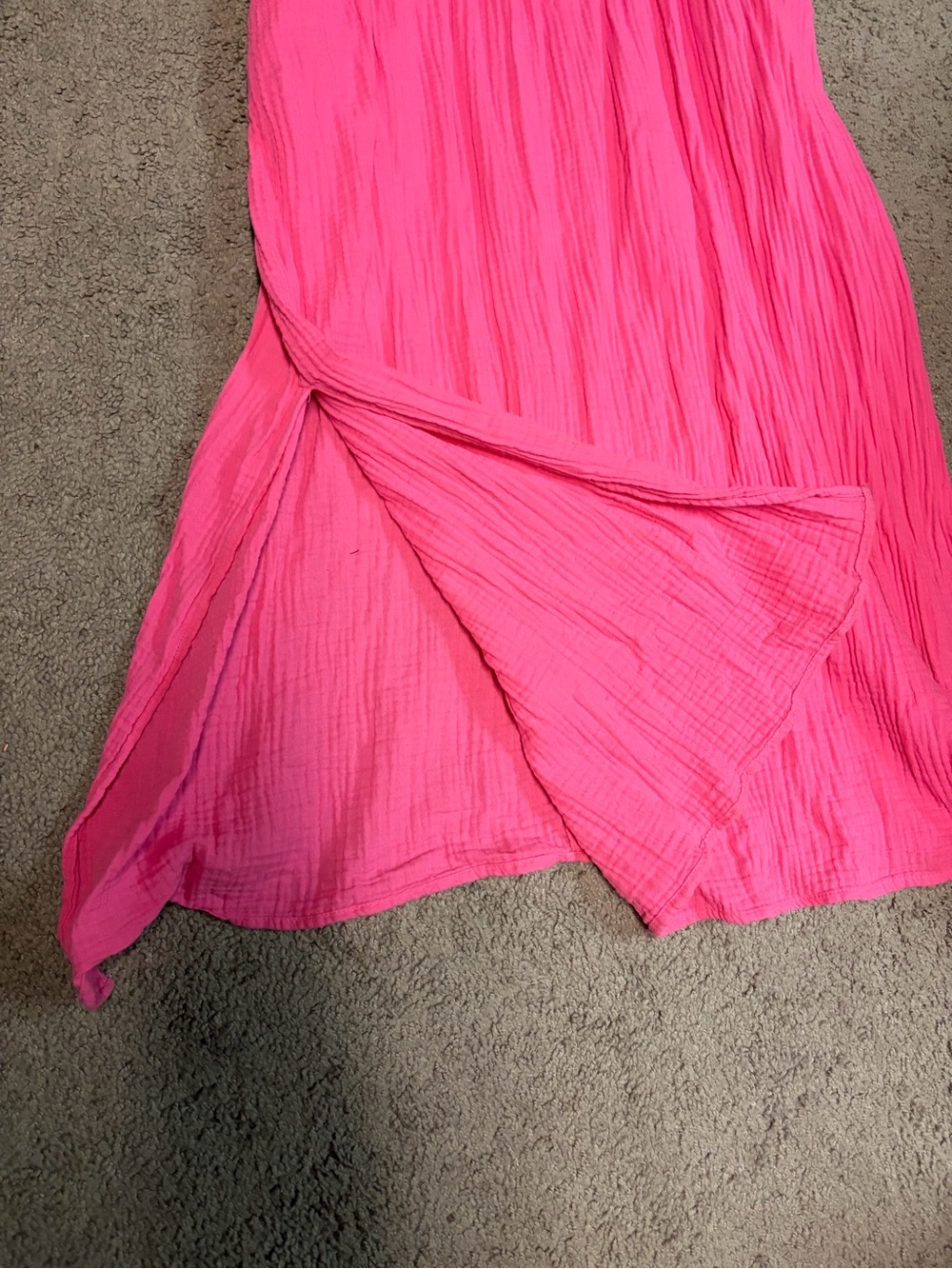 Universal Thread Hot Pink Halter Maxi Dress - Picture 2 of 3